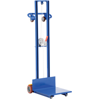 Platform Lift Stacker, Hand Winch Operated, 400 lbs. Capacity, 58" Max Lift Groupe Belzile Dickner