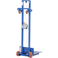 Platform Lift Stacker, Hand Winch Operated, 400 lbs. Capacity, 58" Max Lift Groupe Belzile Dickner