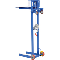 Platform Lift Stacker, Hand Winch Operated, 400 lbs. Capacity, 58" Max Lift Groupe Belzile Dickner