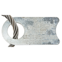 &eacute;lingue de levage &agrave; c&acirc;ble m&eacute;tallique - deux boucles Groupe Belzile Dickner