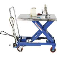 Pneumatic Hydraulic Scissor Lift Table, Steel, 32-1/2" L x 19-3/4" W, 1000 lbs. Cap. Groupe Belzile Dickner