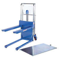 Hefti-Lift Load Stacker, Foot Pump Operated, 400 lbs. Capacity, 44" Max Lift Groupe Belzile Dickner
