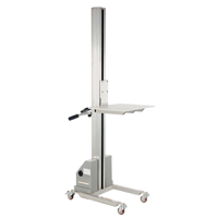 Quick Lift Stacker, Electric Operated, 125 lbs. Capacity, 72" Max Lift Groupe Belzile Dickner