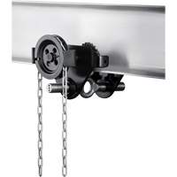 HTG Geared Clevis Trolley, 4409 lbs. (2 tons) Capacity, 2-39/64" - 8-43/64" Groupe Belzile Dickner