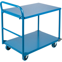 Shelf & Platform Truck, Steel, 24" W x 36" D x 40" H, 1300 lbs. Platform Capacity Groupe Belzile Dickner
