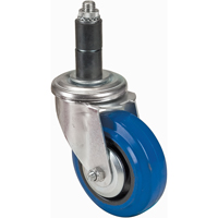 Roulette en caoutchouc à tige, Pivotant, Diamètre 4" (101,6 mm) MC305 | Dickner Inc
