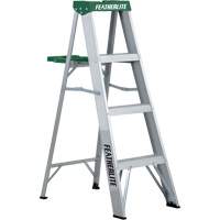 Commercial Duty Stepladders (2400 Series), 4', Aluminum, 225 lbs. Capacity, Type 2 Groupe Belzile Dickner