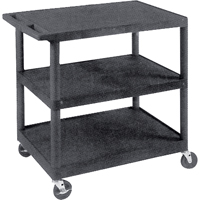 Utility Cart, 3 Tiers, 18" x 34" x 24", 400 lbs. Capacity Groupe Belzile Dickner