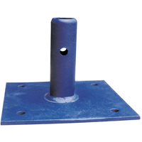 Scaffolding Accessories - Fixed Base Plate, Base Plate, 6" W x 6" H Groupe Belzile Dickner