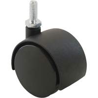 Twin Wheel Caster (300/400 Series), Swivel, 2" (51 mm) Dia., 75 lbs. (34 kg.) Capacity Groupe Belzile Dickner