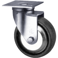 Heavy-Duty Caster, Swivel, 4" (101.6 mm), Neoprene, 500 lbs. (227 kg.) Groupe Belzile Dickner