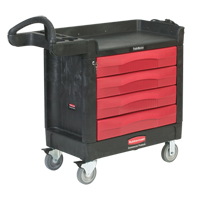 Trademaster™ Mobile Cabinets & Work Centres, 4 Drawers, 40-5/8" L x 18-7/8" W x 38-3/8" H, Black MH681 | Dickner Inc