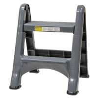 Folding Step Stool, 2 Steps, 19-1/2" x 20-1/2" x 22-3/4" High Groupe Belzile Dickner
