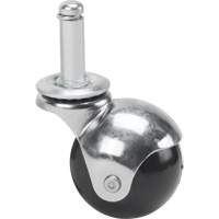 Roulette zinguée, Pivotant avec frein, Diamètre 2" (50,8 mm), Capacité 200 lb (91 kg) MI921 | Dickner Inc