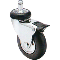 Roulette Comfort Roll, Pivotant avec frein, Diamètre 2" (51 mm), Capacité 125 lb (57 kg) MJ022 | Dickner Inc