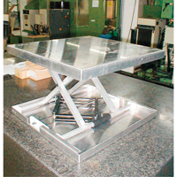 Lift-Tool™ Table Top Scissor Lift, 23" L x 22" W, Aluminum, 300 lbs. Capacity MJ517 | Dickner Inc