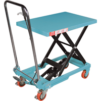 Heavy-Duty Hydraulic Scissor Lift Table, 27-1/2" L x 17-3/4" W, Steel, 330 lbs. Capacity Groupe Belzile Dickner