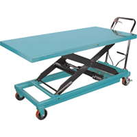 Heavy-Duty Hydraulic Scissor Lift Table, 63" L x 31-7/8" W, Steel, 1100 lbs. Capacity Groupe Belzile Dickner