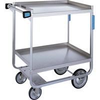 Heavy-Duty U Frame Carts, 2 Tiers, 19-3/8" W x 34-1/2" H x 32-5/8" D, 700 lbs. Capacity Groupe Belzile Dickner