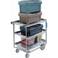 Heavy-Duty U Frame Carts, 3 Tiers, 19" W x 34-1/2" H x 33" D, 700 lbs. Capacity Groupe Belzile Dickner