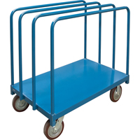 Chariot robuste pour transport de panneaux avec rails &agrave; palier unique, 48" x 30" x 45", Capacit&eacute; 2500 lb Groupe Belzile Dickner