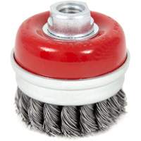 Brosse boisseau &agrave; fils li&eacute;s et nou&eacute;s &agrave; haute performance, 3" dia. x 5/8"-11 arbre Groupe Belzile Dickner