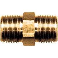 Mamelon hexagonal, Laiton, 3/8" x 1/4", NPT x NPT Groupe Belzile Dickner