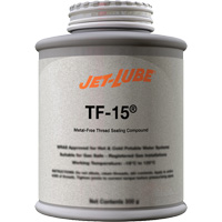 TF-15&reg; Metal-Free Thread Sealing Compound, Brush-Top Can, 227 ml, -46° C - 315° C/50° F - 600° F Groupe Belzile Dickner