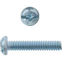 Round Square/Slot HD Machine Screws, #6 x 3" L, Zinc Plated Groupe Belzile Dickner