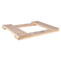 Hardwood Dolly Frame, Not Included Wheels, 900 lbs. Capacity, 18" W x 24" D x 1.5" H Groupe Belzile Dickner