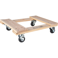Hardwood Dolly, Polyolefin Wheels, 1000 lbs. Capacity, 18" W x 24" D x 7" H Groupe Belzile Dickner