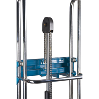 Hydraulic Platform Lift Stacker, Foot Pump Operated, 880 lbs. Capacity, 60" Max Lift MN397 | Dickner Inc