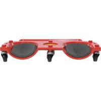 Socle roulant pour les genoux, Plastique, Rouge, Capacit&eacute; 350 lb Groupe Belzile Dickner