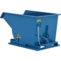 Self-Dumping Hopper, Steel, 3/4 cu.yd., Blue MN954 | Dickner Inc