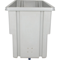 Chariot basculeur en acier, Poly&eacute;thyl&egrave;ne, 0,625 vg³, Capacit&eacute; de charge de 500 lb Groupe Belzile Dickner