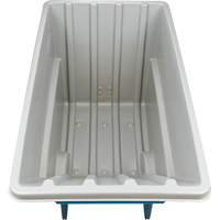 Chariot basculeur en acier, Poly&eacute;thyl&egrave;ne, 1,1 vg³, Capacit&eacute; de charge de 2000 lb Groupe Belzile Dickner