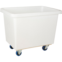 Chariot-caisse en &agrave; parois effil&eacute;es, Poly&eacute;thyl&egrave;ne blanc, 33" lo x 20" la x 29" h, Volume 7 pi³, Capacit&eacute; 600 lb Groupe Belzile Dickner