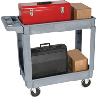 Chariot utilitaire de luxe, 2 tiers, 25" x 35-1/2" x 43,5"/43-1/2", Capacit&eacute; 550 lb Groupe Belzile Dickner