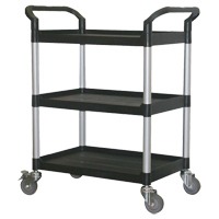 Utility Cart, 3 Tiers, 33-1/2" x 39-3/8" x 19", 300 lbs Capacity Groupe Belzile Dickner