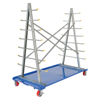 A-Frame Bar & Pipe Cart, Steel, 36-3/4" W x 73-3/4" D x 72-1/2" H, 2000 lbs. Capacity MO514 | Dickner Inc