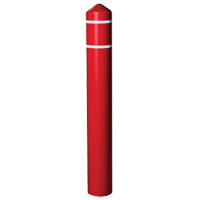 Enveloppe lisse pour butoir avec bandes réfléchissantes, 4" dia. x 56" l, Rouge MO753 | Dickner Inc