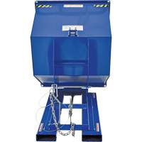 Conteneur autobasculeur, Acier, 1 vg³, Bleu Groupe Belzile Dickner