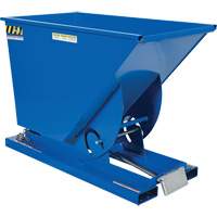 Self-Dumping Hopper, Steel, 3/4 cu.yd., Blue Groupe Belzile Dickner