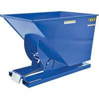 Self-Dumping Hopper, Steel, 1 cu.yd., Blue Groupe Belzile Dickner