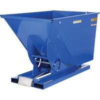 Self-Dumping Hopper, Steel, 1-1/2 cu.yd., Blue Groupe Belzile Dickner