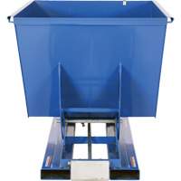 Self-Dumping Hopper, Steel, 1-1/2 cu.yd., Blue Groupe Belzile Dickner