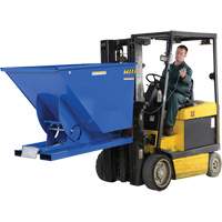 Self-Dumping Hopper, Steel, 1-1/2 cu.yd., Blue Groupe Belzile Dickner