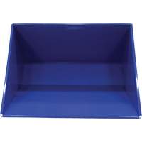Self-Dumping Hopper, Steel, 3 cu.yd., Blue Groupe Belzile Dickner