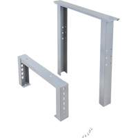 Industrial Duty Leg for Workbench, Steel, 24" D x 34" H, Single Groupe Belzile Dickner