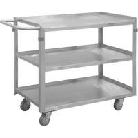 Industrial Grade Shelf Cart, 3 Tiers, 16-3/4" W x 34" H x 30-7/16" D, 600 lbs. Capacity Groupe Belzile Dickner